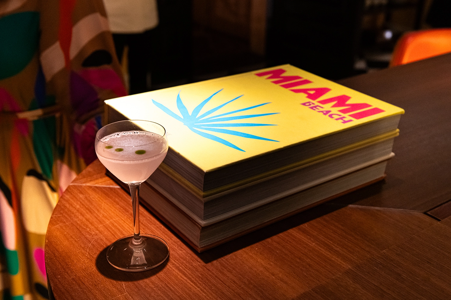 Book and cocktail