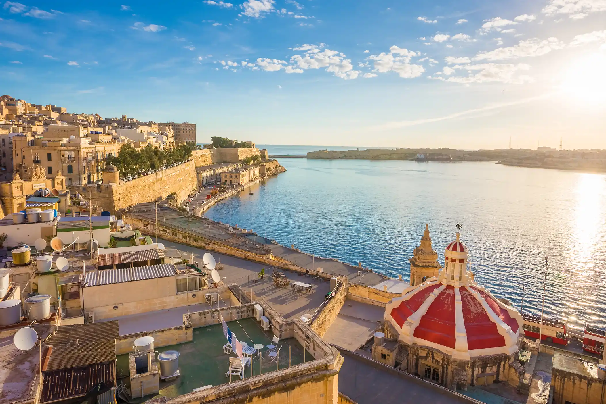 Port view of Valletta, Malta