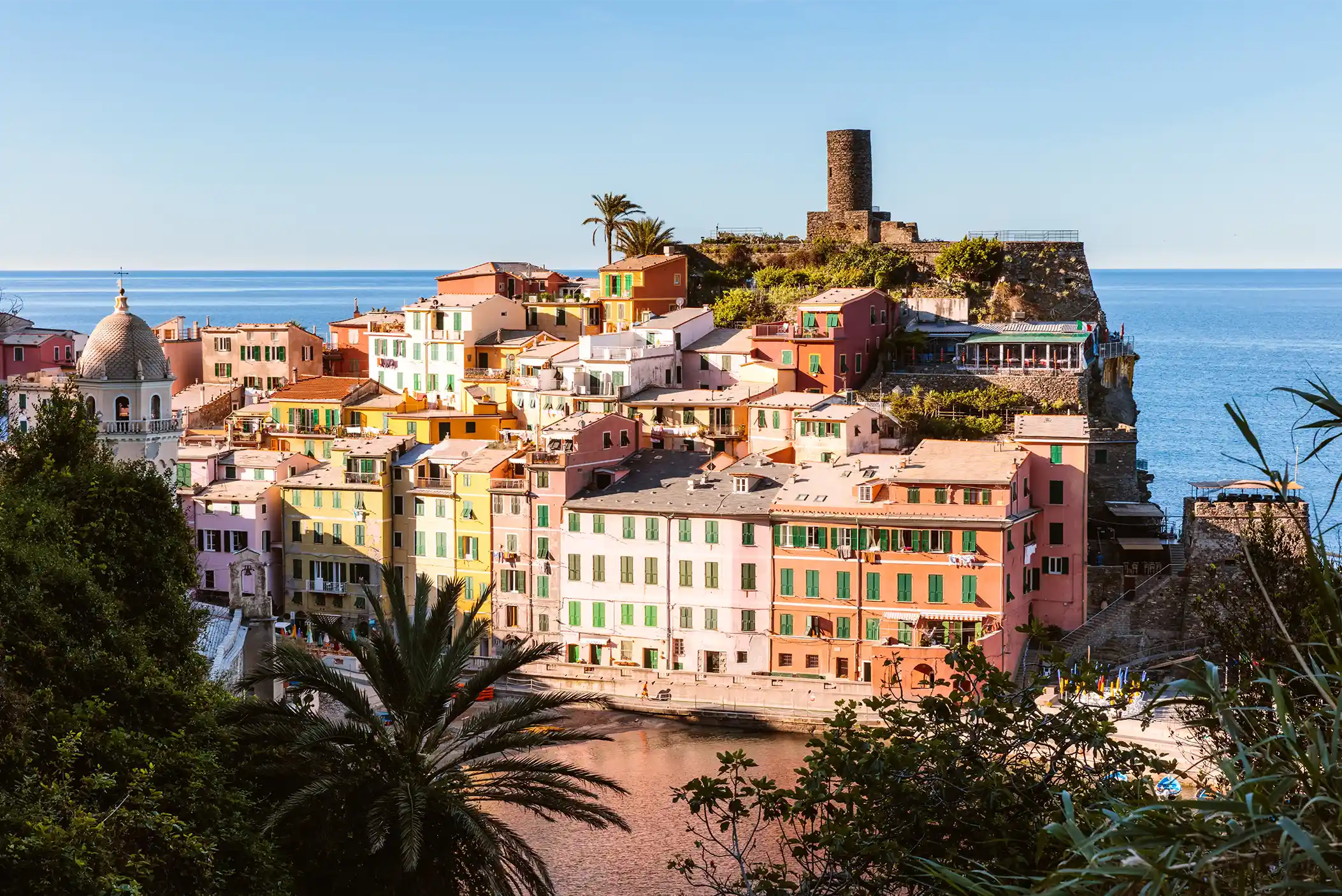 Vernazza at daytime, Cinque Terre, Liguria, Italy
