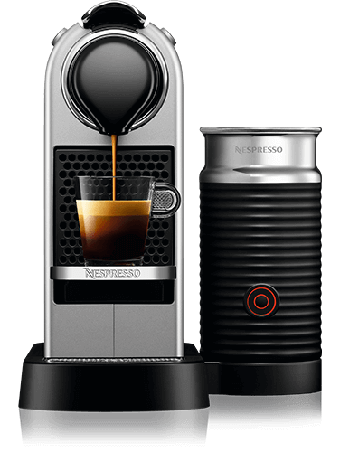 Nespresso CitiZ & Milk Coffee Machine by KRUPS with Milk Frother, Silver