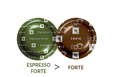 Capsules nespresso Pro - Finezzo, Forte, Intenso,.. 