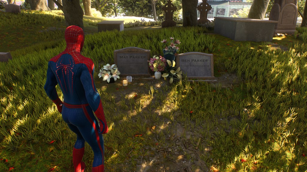 Spider-Man 2: Honoring Aunt May and Uncle Ben’s Graves