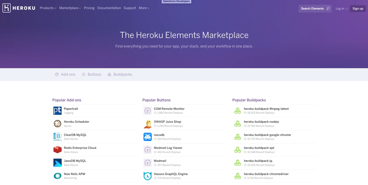heroku elements site