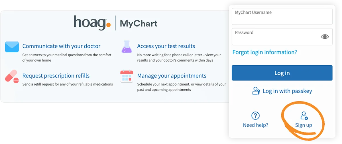 Hoag-MyChart-SignUp