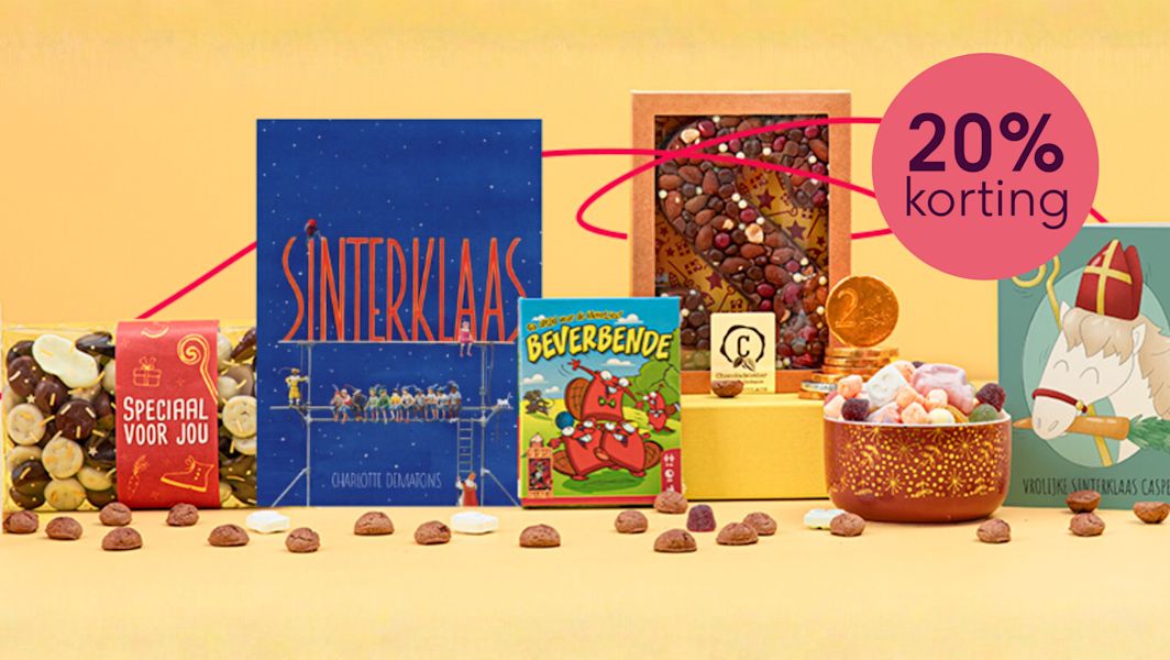 Nu 20% korting op sinterklaascadeaus