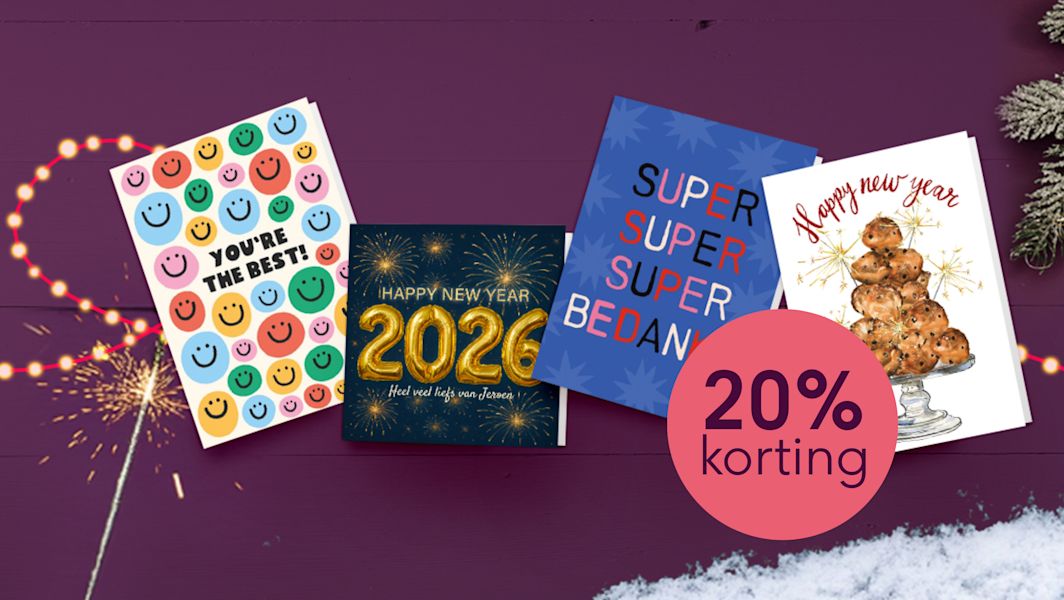 Zeg dankjewel met 20% korting