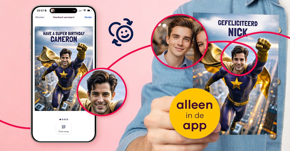 Nieuw! Face swap-kaarten