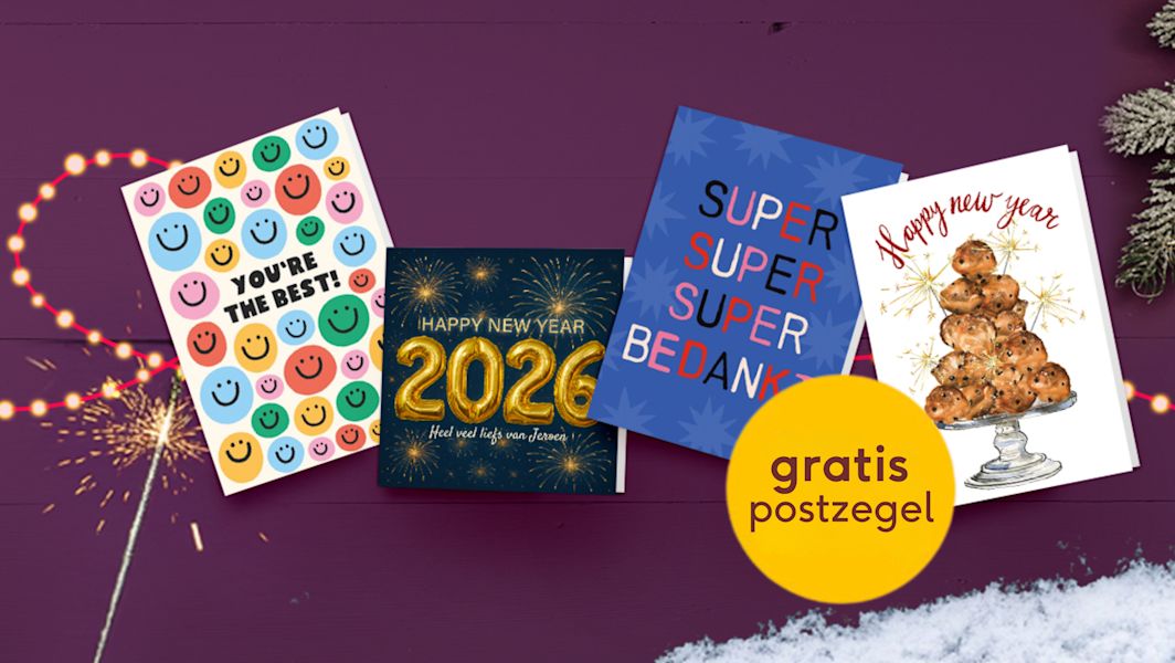 Gratis postzegel in de Greetz-app