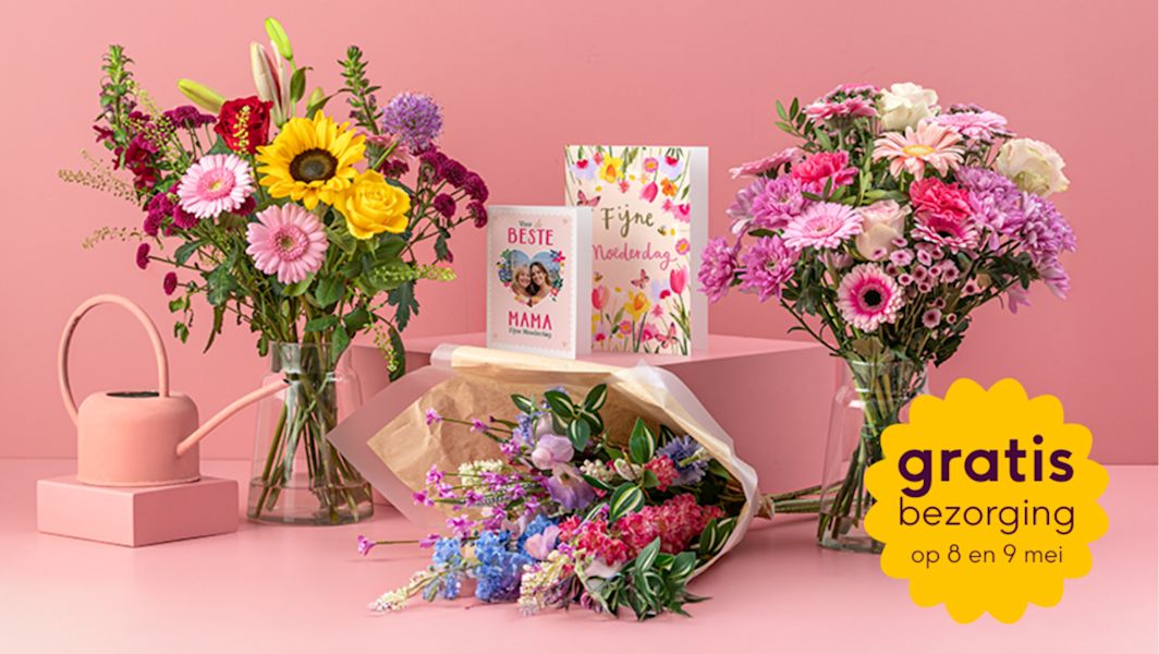 Gratis bezorging voor Moederdag