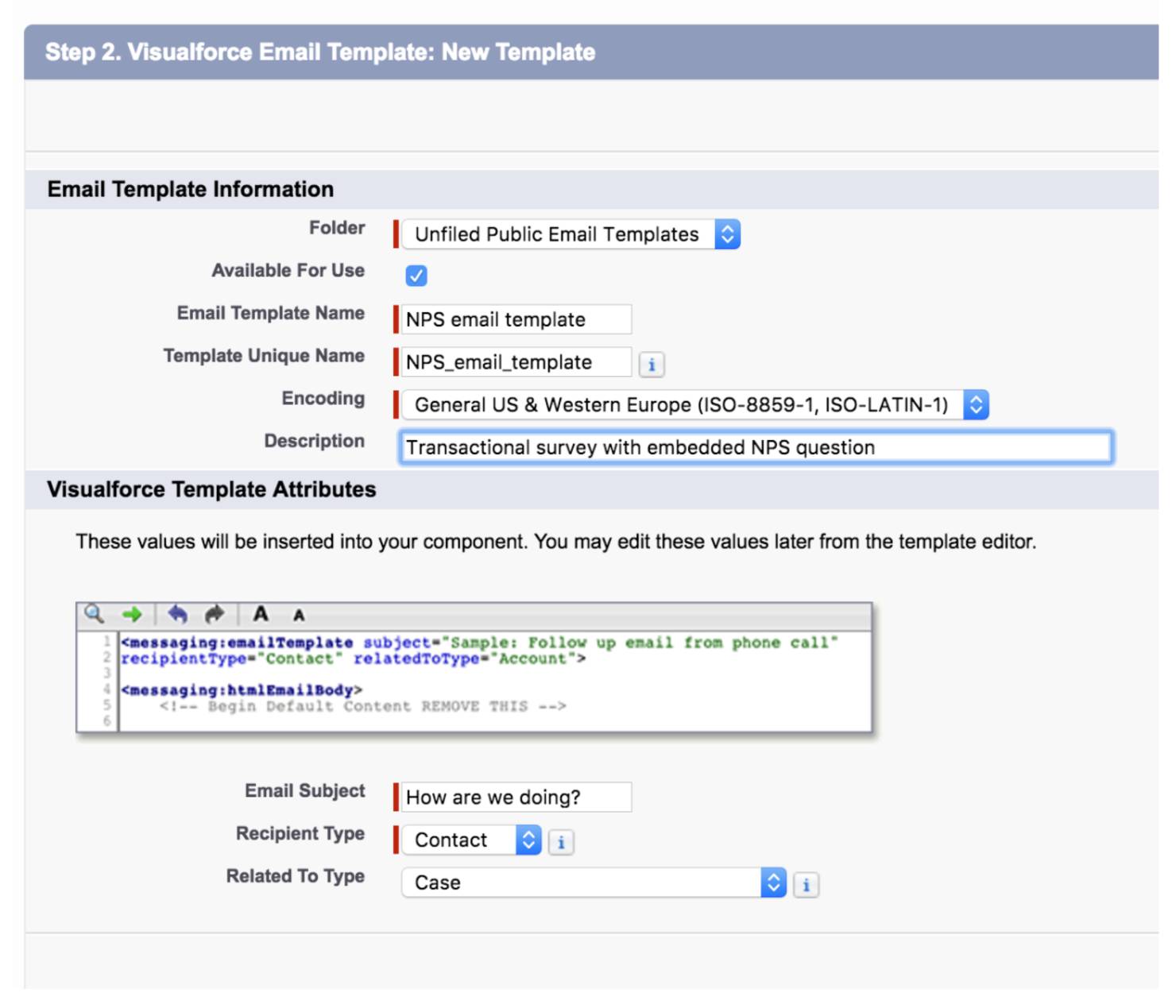 Send from Salesforce Exporting Visualforce Email Templates GetFeedback