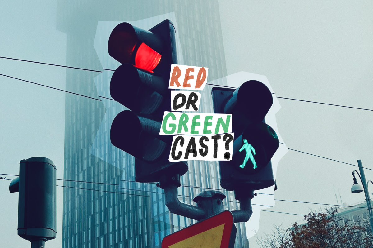 Red or green cast