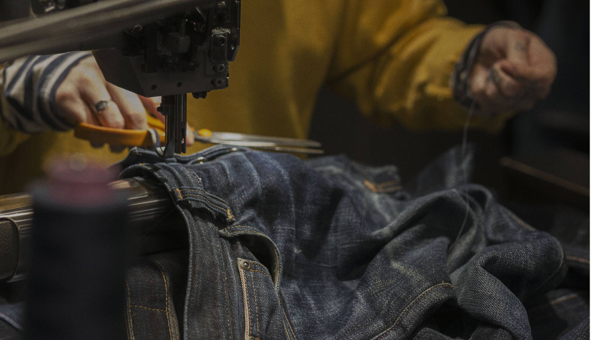 Repairing jeans