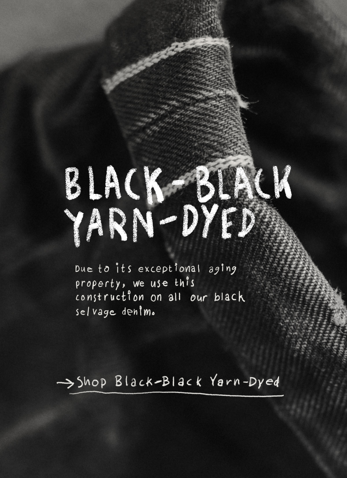 Gudie to Black Denim - Black Black Yarn Dyed