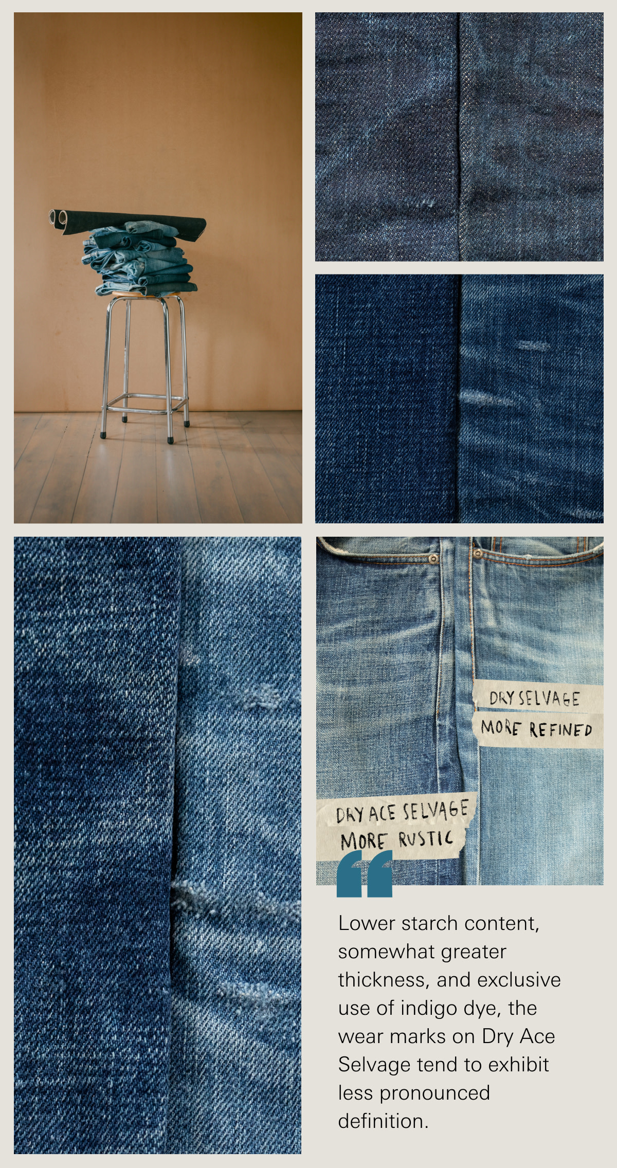 Exploring the Nuances - Dry Ace selvage vs Dry Selvage