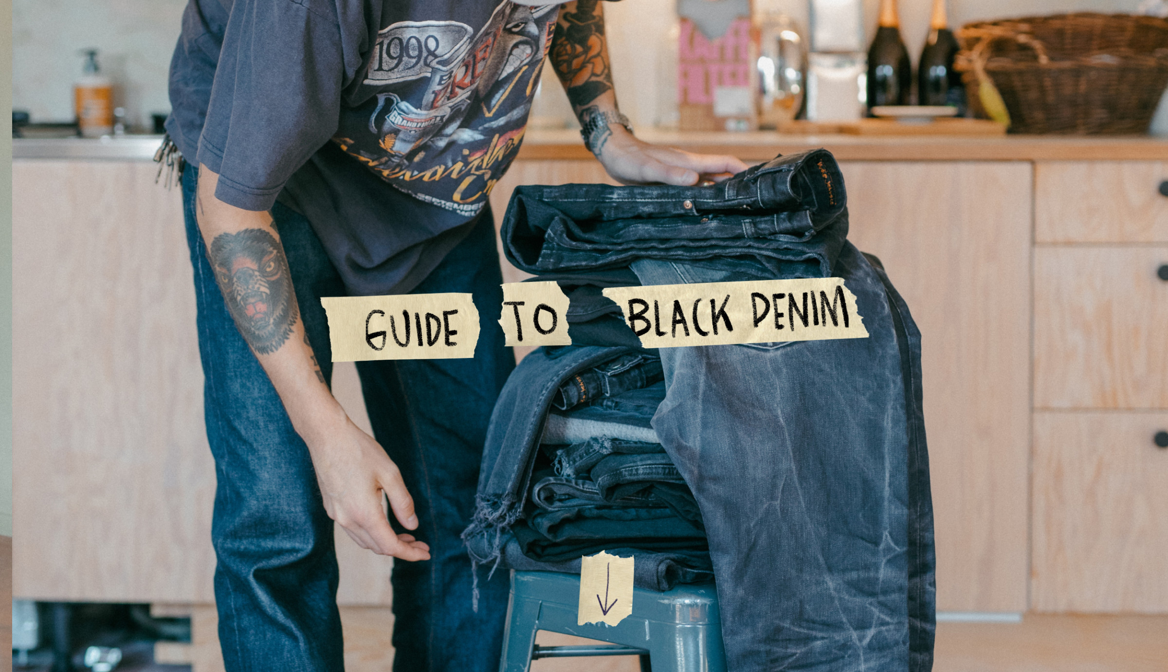 Gudie to black denim 