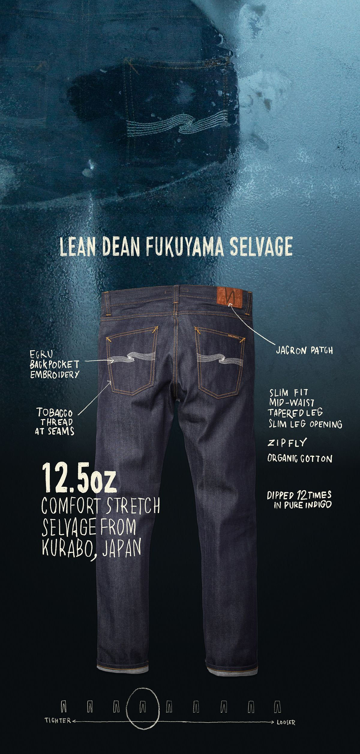 Lean Dean Fukuyama Selvage Ecru