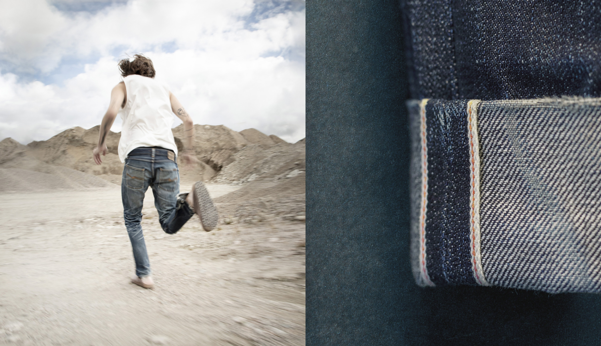 Kaihara Selvage a love story. The orange thread