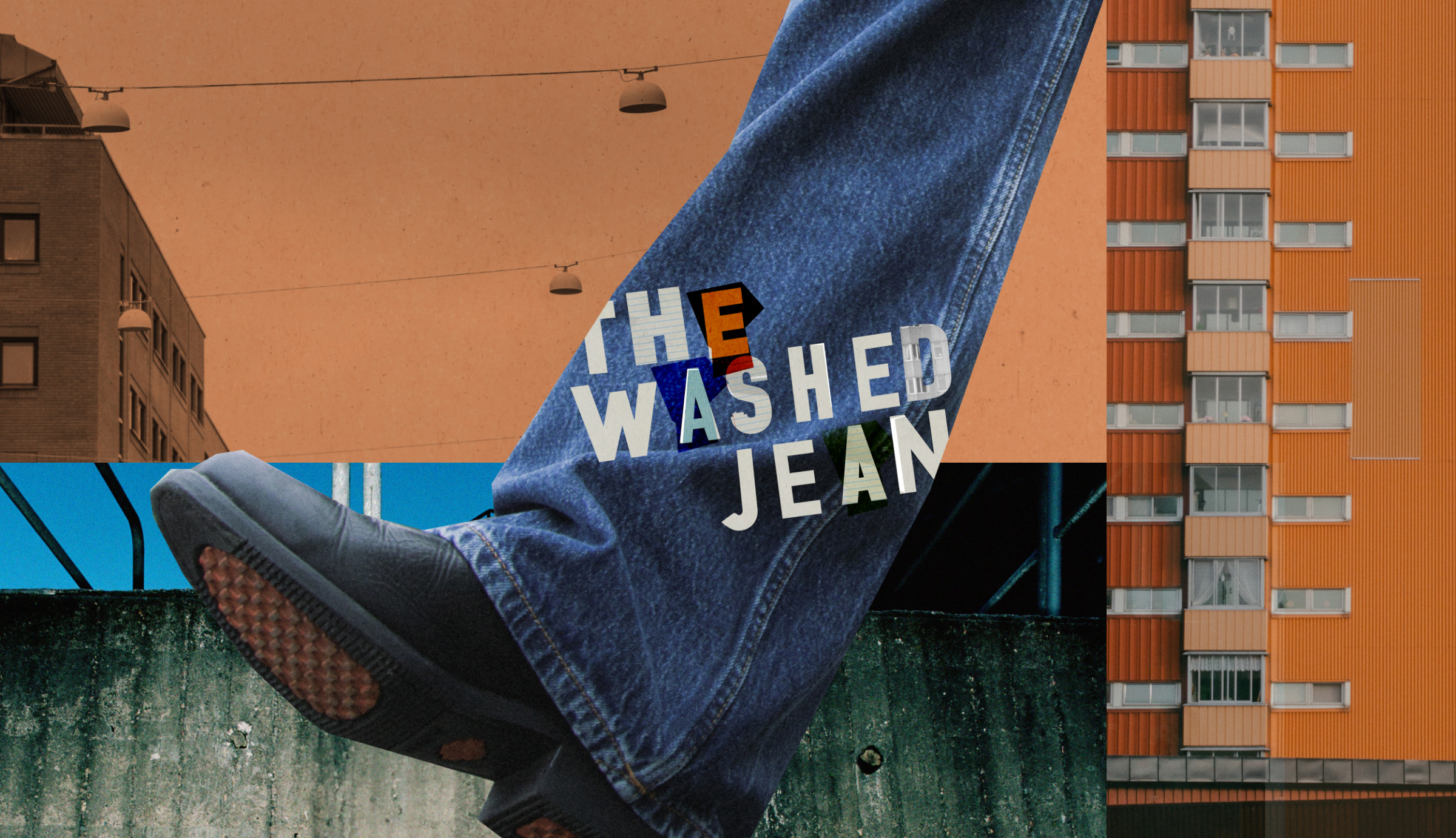 The washed jean women