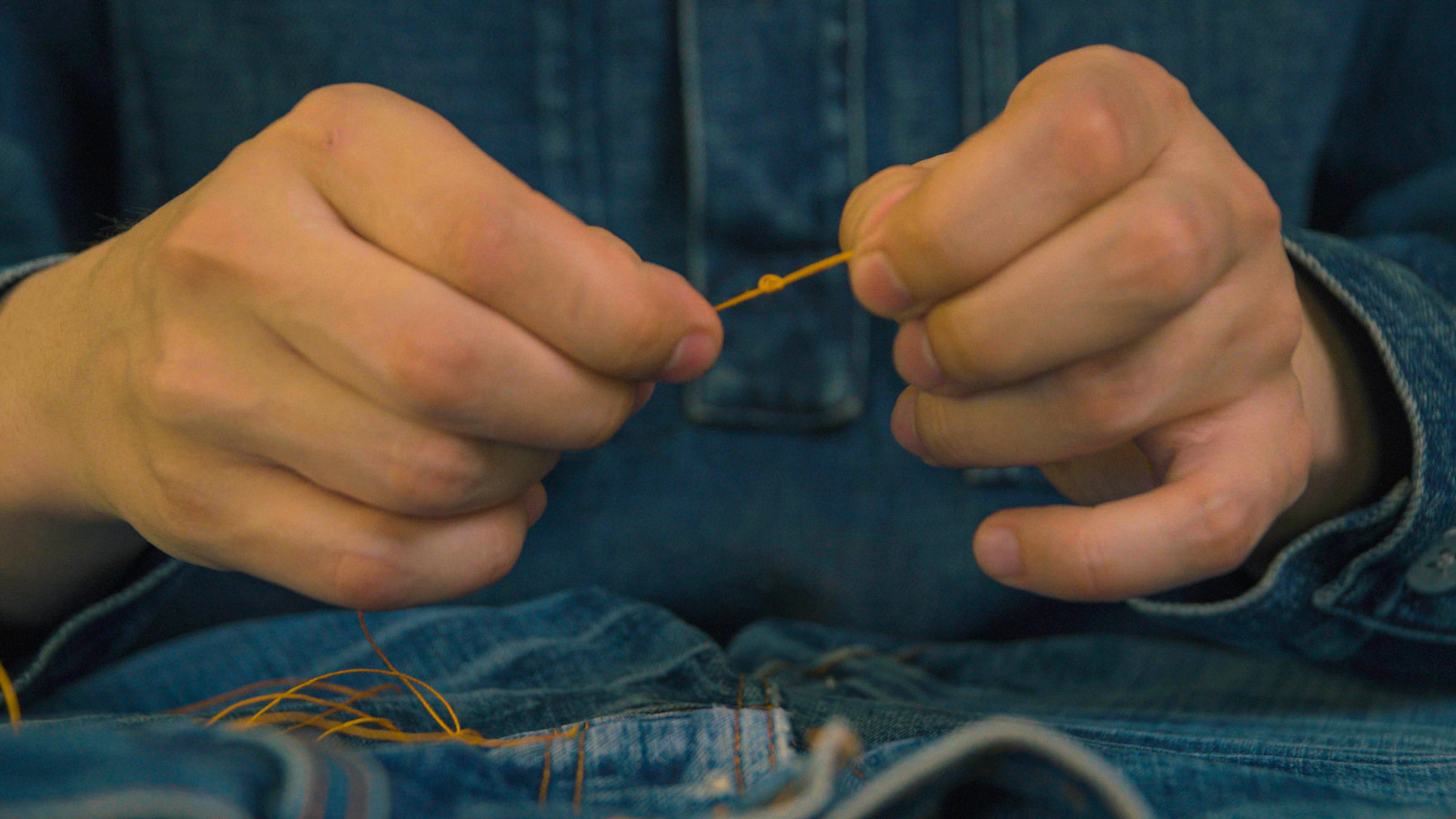 How to repair a pair of jeans — using the free Nudie Jeans repair kit