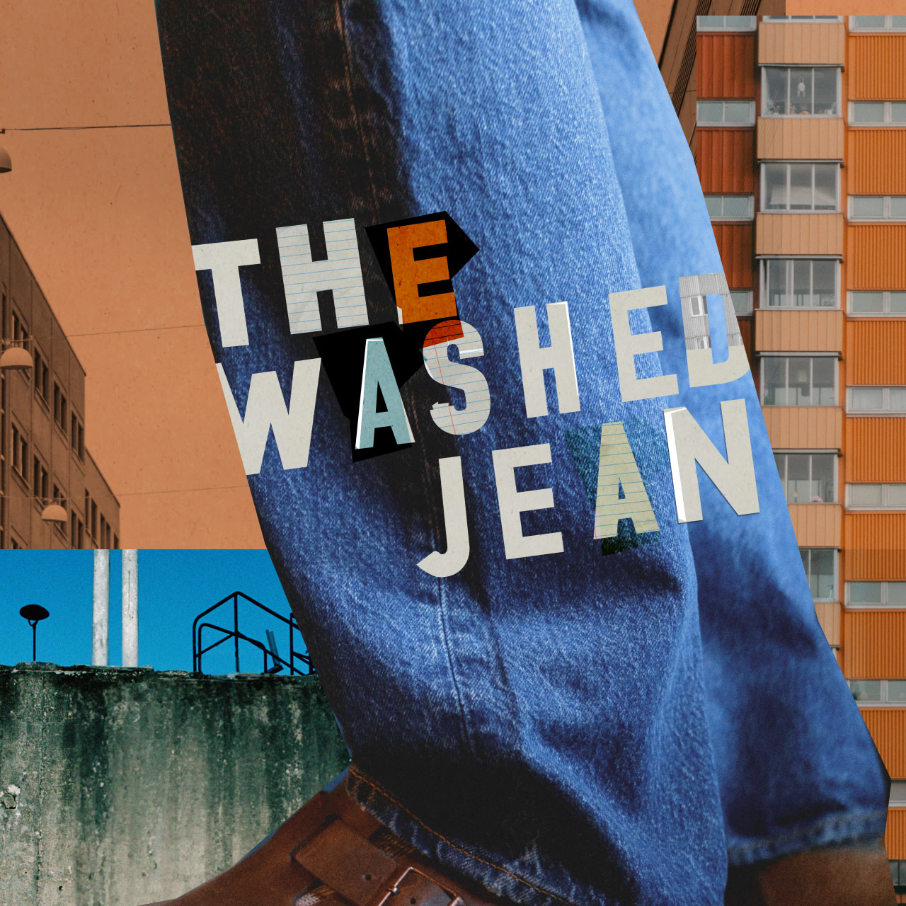 The washed jean for men