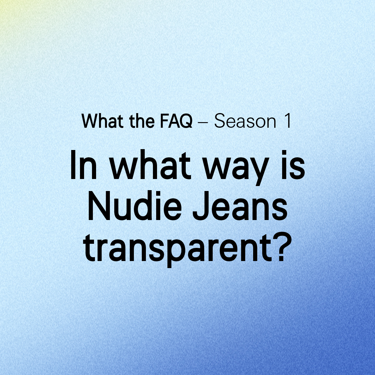 Patterns & cutting Nudie Jeans