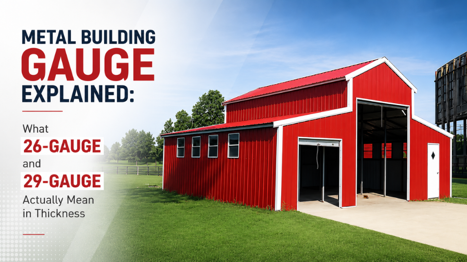 Metal Building Gauge Explained: What 26-Gauge and 29-Gauge Actually Mean in Thickness