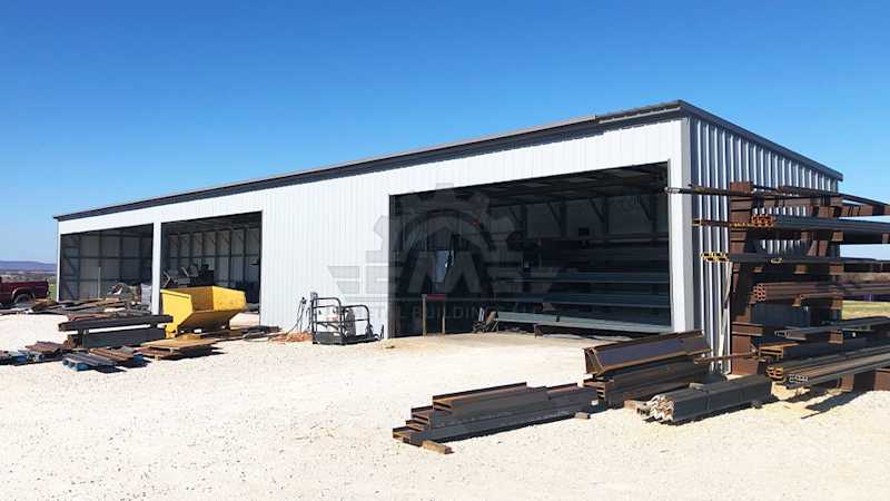 Leaned Building 15x100x12 Free Standing Lean-To Building - Engineered for Your Area