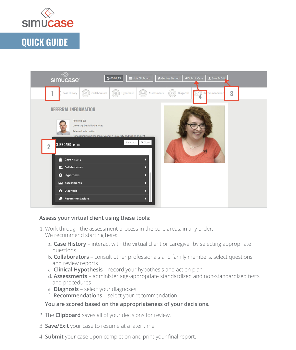 Assessment Simulation Quick Guide