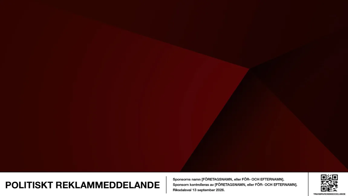 00 | Politiskt reklammeddelande | Märkning