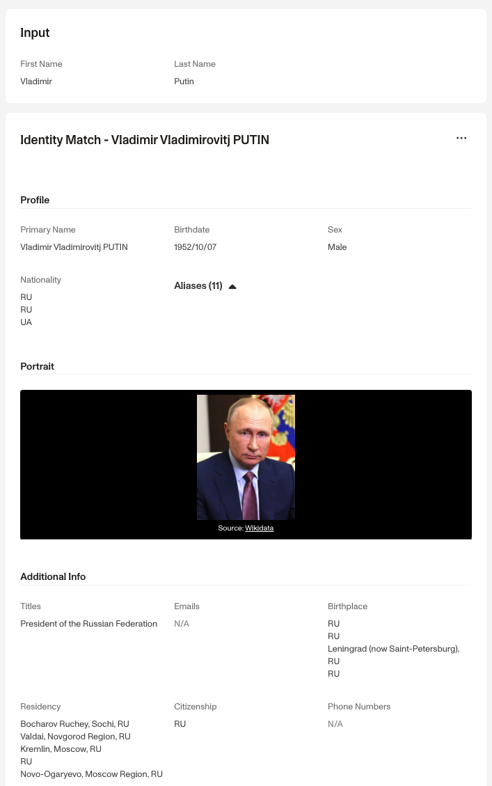 Watchlist Report Match Example Part 1