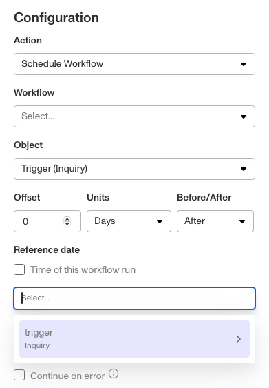 scheduleworkflowconfig