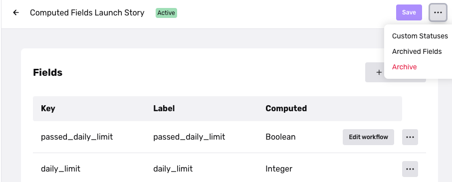 Setting custom statuses for Transactions