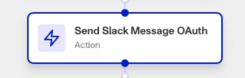 Send slack message step