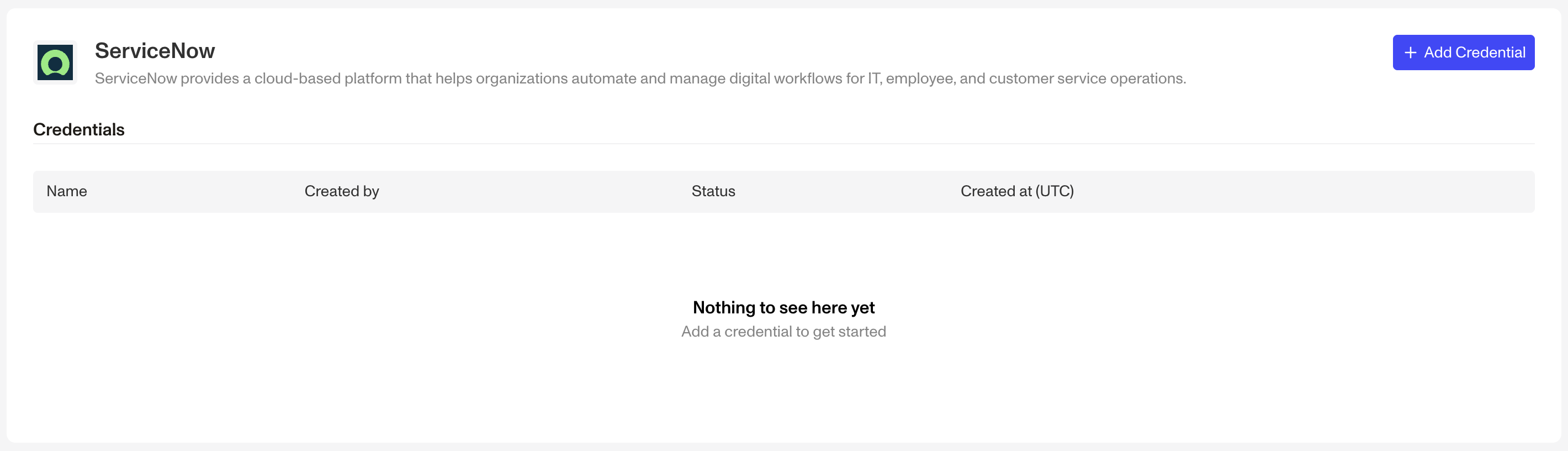 ServiceNow integration overview - Persona Dashboard