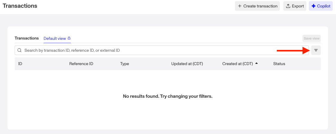 Transactions-filter-menu