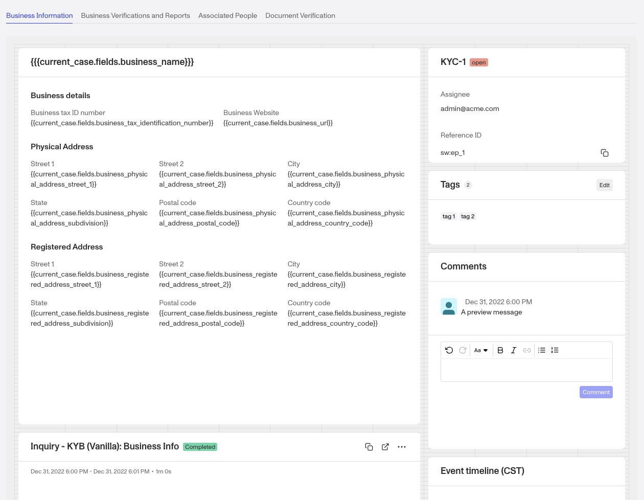 Vanilla-KYB-Case-Business-Info-Tab