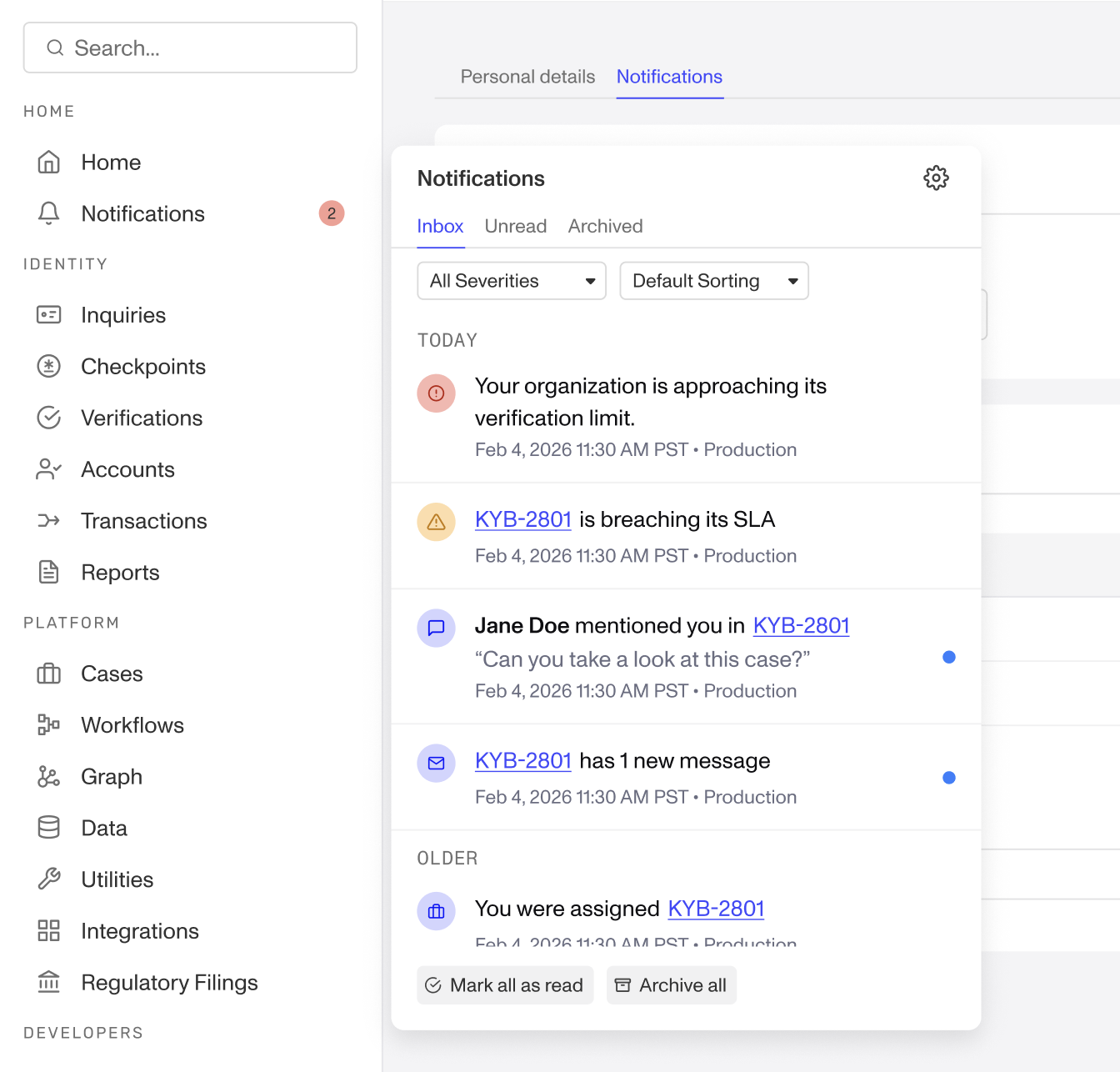 image-notifications-system