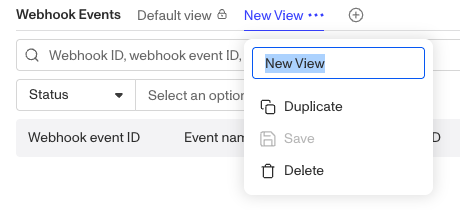 webhook-view-menu