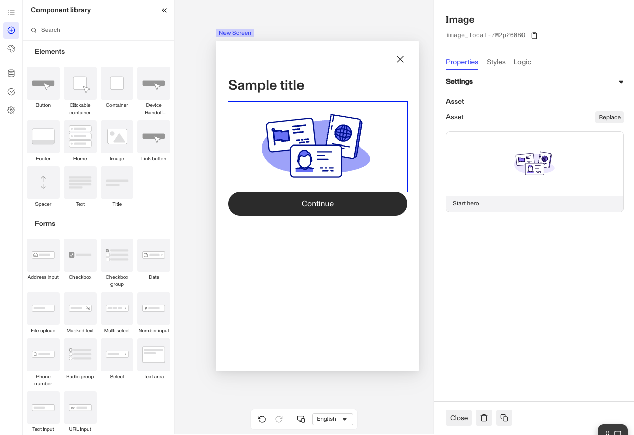 AddComponentsNewScreen