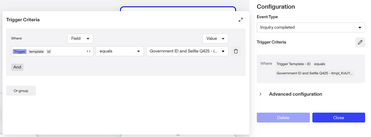 WorkflowTriggerCriterialSettings