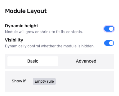 Module configurations