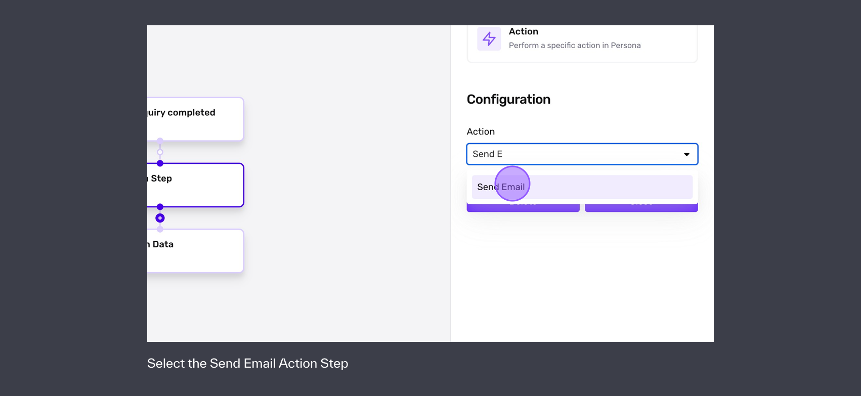 Select Send Email Action Step