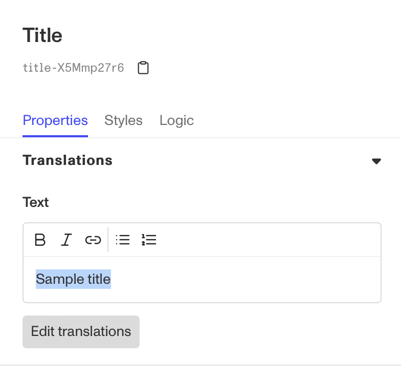 TitleComponentEditTranslation