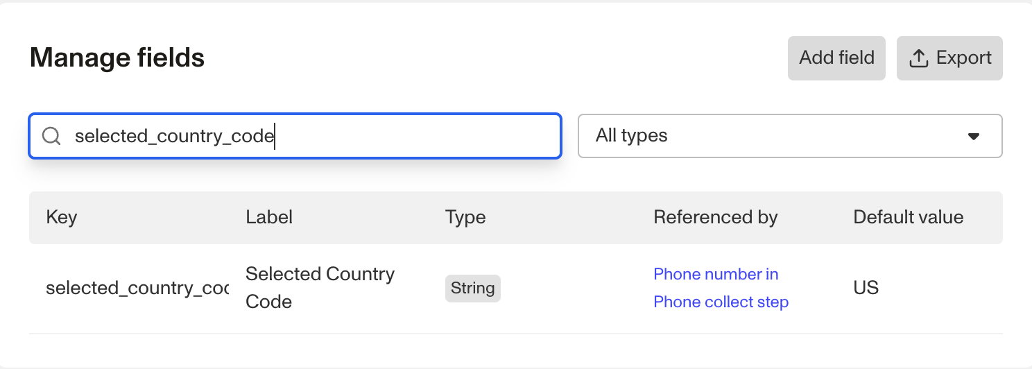 Change phone number default country img6