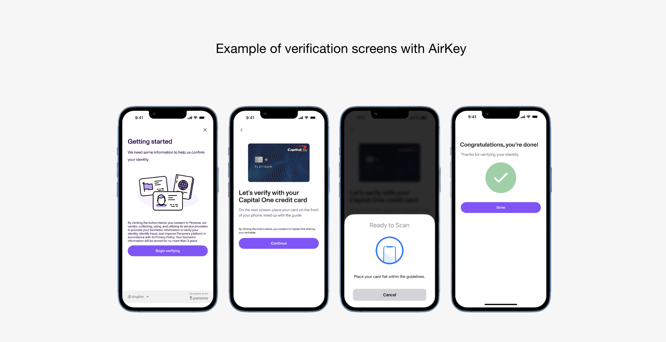 Capital One Airkey Flow
