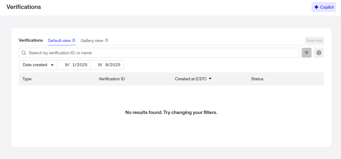 default-view-verifications