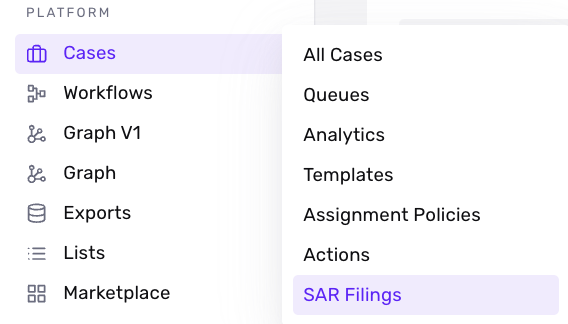 Cases > SAR Filings