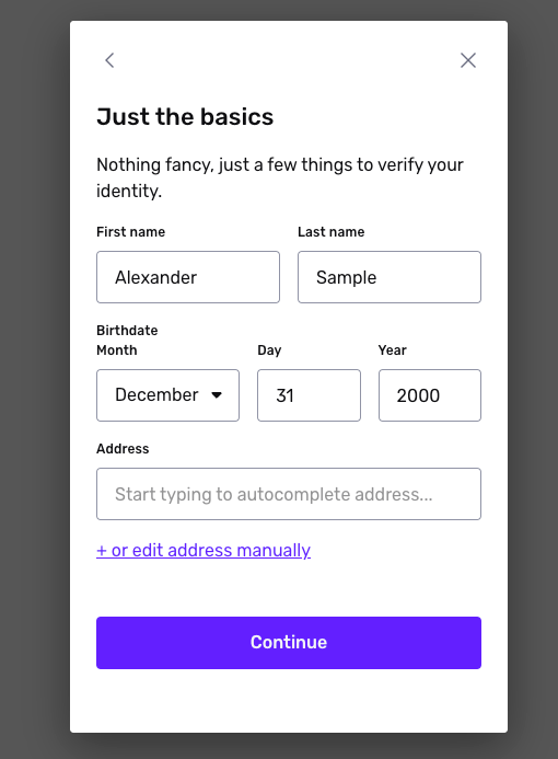 autofilled fields