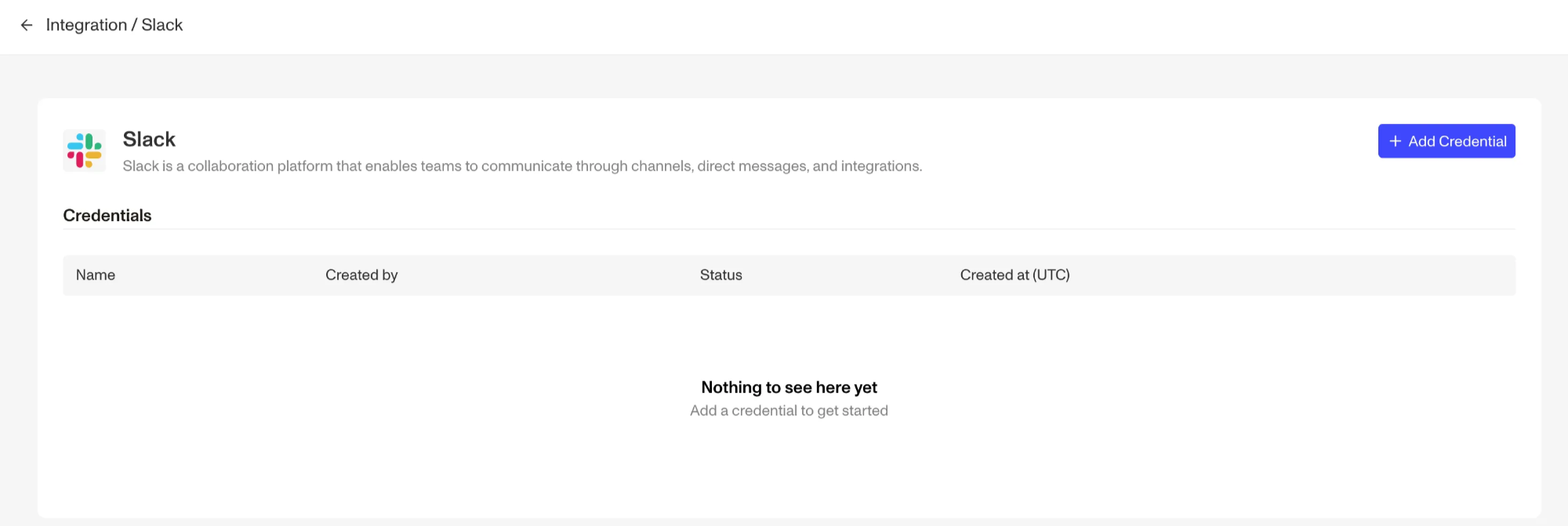 Slack Integration Marketplace - Screenshot