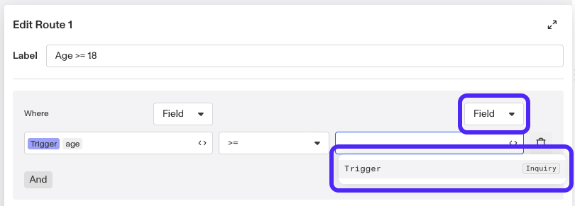 WorkflowConditionField